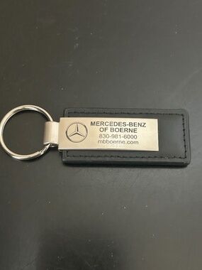 Mercedes-Benz Of Boerne Faux Leather Keychain.
